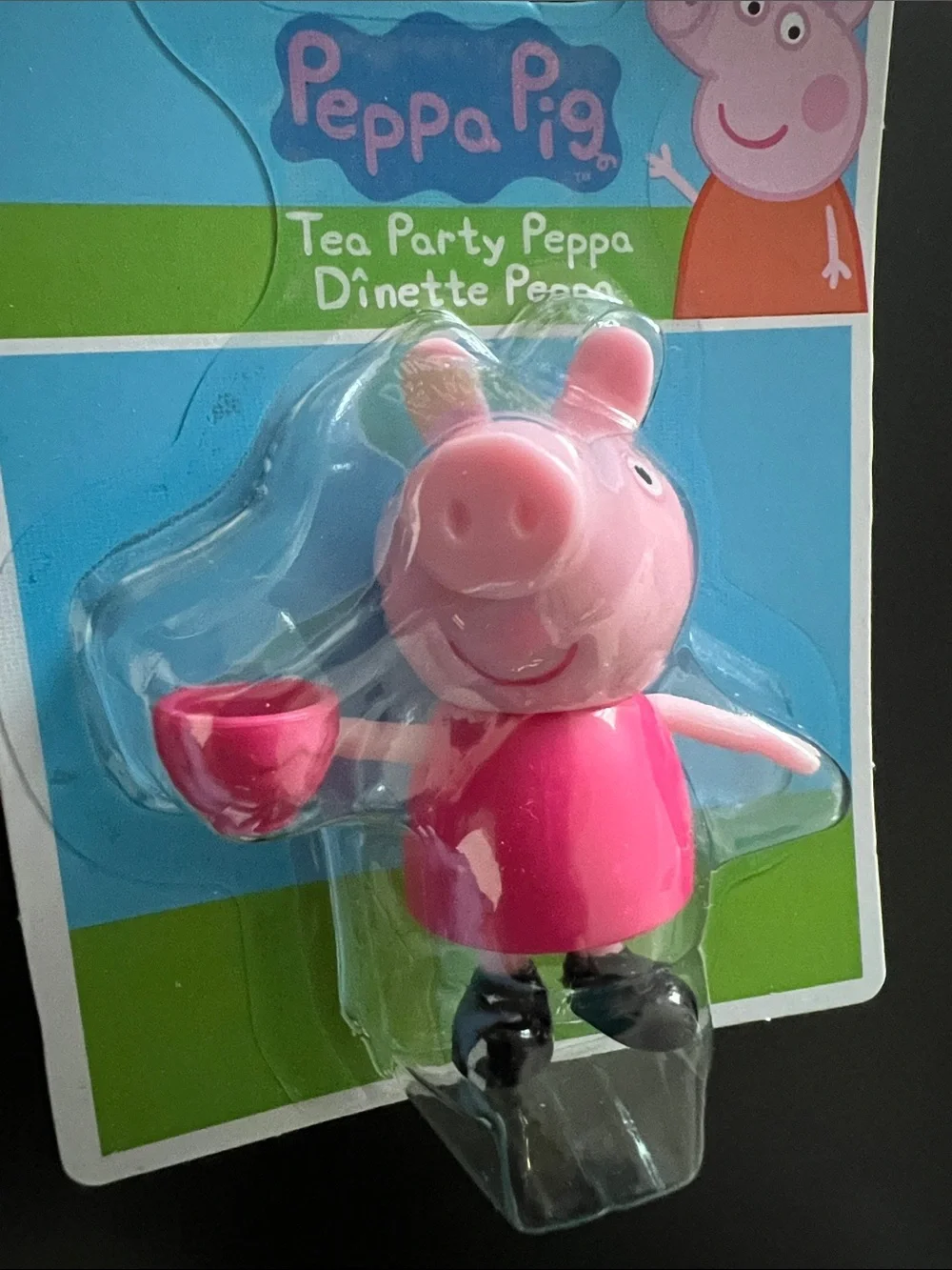 Peppa Pig Pink Tea Party Figure with Red Teacup - Hasbro